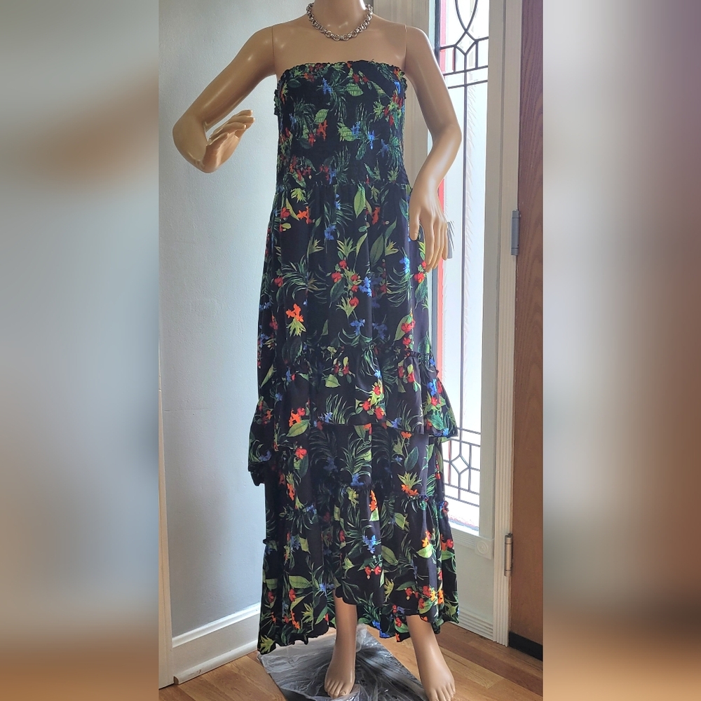 Mlle Gabrielle Tiered Maxi Dress Resort Wear 2X
